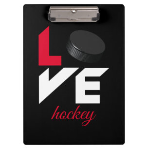 Liebe Hockey Klemmbrett