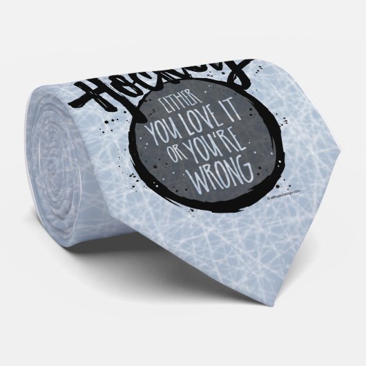 Liebe-Hockey Krawatte (Gerollt)