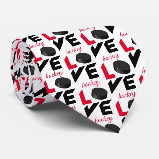 Liebe Hockey Krawatte (Gerollt)