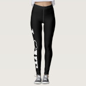 LIEBE-HOCKEY LEGGINGS (Vorderseite)