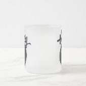 Liebe Hockey Mattiert Glass Kaffee Tasse (Mittel)