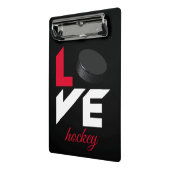 Liebe Hockey Mini Klemmbrett (Gewinkelt2)