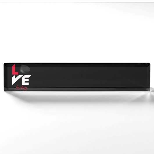 Liebe Hockey Namensplakette (Vorderseite)