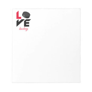 Liebe Hockey Notizblock