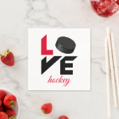 Liebe Hockey Serviette (Beispiel)