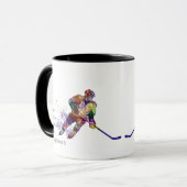 Liebe Hockey so viel Spaß Zitat Tasse (Vorderseite Links)