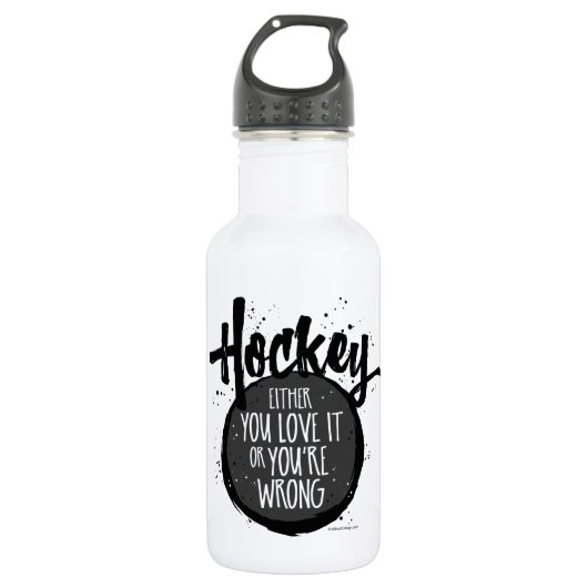 Liebe Hockey Trinkflasche (Vorderseite)