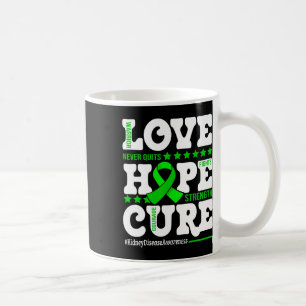 Liebe hoffen, Krieger-Nierenerkrankung Bewusstsein Kaffeetasse