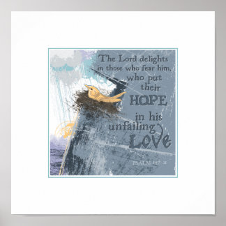 Liebe-Hoffnung 12"x 12" drucken Poster