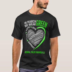Liebe Hoffnung Bewusstsein Wir tragen grüne Zerebr T-Shirt