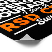 Liebe Hoffnung Bravery Strength Rsd Crps Bewusstse Poster (Ecke)