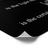 Liebe, Hoffnung, Frieden, Glaube Poster (Ecke)