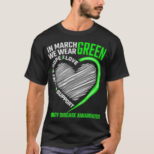 Liebe Hoffnung Glaube März Wir tragen grün Nierene T-Shirt
