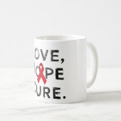 Liebe, Hoffnung, Heilung Kaffeetasse (VorderseiteRechts)