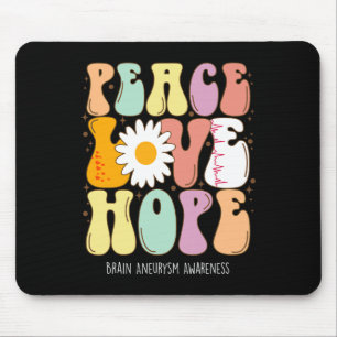 Liebe Hoffnung Hirnaneurysma Aufklärung Geschenk Mousepad