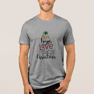 Liebe Hoffnung Liebe Weihnachten Tri-Blend Shirt