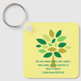 Liebe, Hoffnung und Wohltätigkeit Schlüsselanhänger