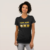 Liebe-Hoffnungs-Bewusstseins-Kindheits-Krebs T-Shirt (Vorne ganz)