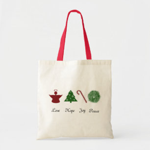 Liebe-Hoffnungs-Freude-Frieden Tragetasche