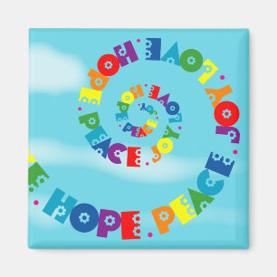 Liebe-Hoffnungs-Friedensfreude-Magnet Magnet
