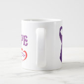 Liebe-Hoffnungs-Heilung Jumbo-Tasse (Rückseite)