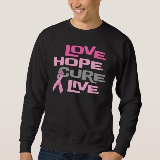 Liebe-Hoffnungs-Heilung Live Sweatshirt (Vorderseite)