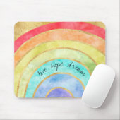 Liebe-Hoffnungs-Traum-Regenbogen Mousepad (Mit Mouse)