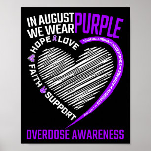 Liebe hofft, dass wir im August eine Lila Überdosi Poster
