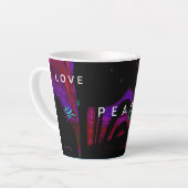 Liebe hofft Frieden Latte Tasse (Linke Ecke)