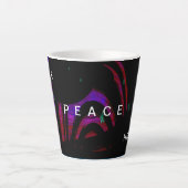 Liebe hofft Frieden Latte Tasse (Vorderseite)