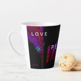 Liebe hofft Frieden Latte Tasse