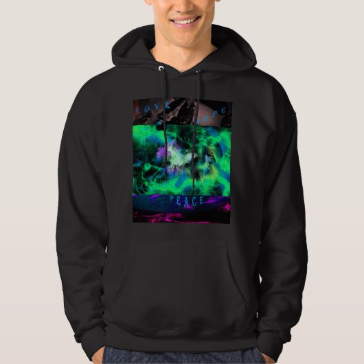 LIEBE HOFFT FRIEDENHOODIE SWEATSHIRT (Vorderseite)