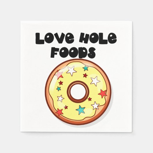 Liebe Hole Foods Serviette (Vorderseite)