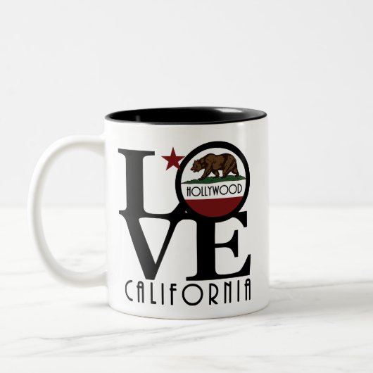 LIEBE Hollywood California 11oz Tasse (Links)