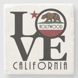 LIEBE Hollywood California Steinuntersetzer
