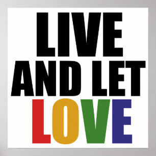 LIEBE Homosexuelle Rechte sind gleiche Rechte Poster