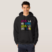 Liebe Hoodie Sweatshirt (Männer) (Vorne ganz)