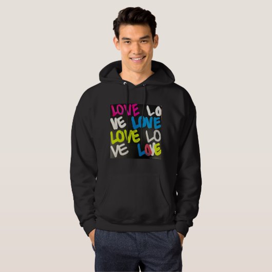 Liebe Hoodie Sweatshirt (Männer) (Vorne ganz)
