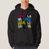 Liebe Hoodie Sweatshirt (Männer) (Vorderseite)