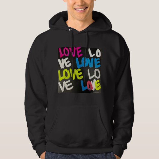 Liebe Hoodie Sweatshirt (Männer) (Vorderseite)