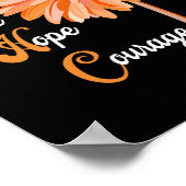 Liebe Hope Courage Aml Leukemia Bewusstsein Poster (Ecke)