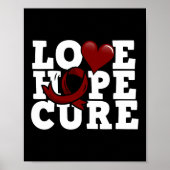 Liebe Hope Cure - Sichelzellenbewusstsein Poster (Vorne)
