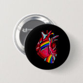 Liebe Hope Kindness Equality Inklusion Diversity P Button (Vorne & Hinten)