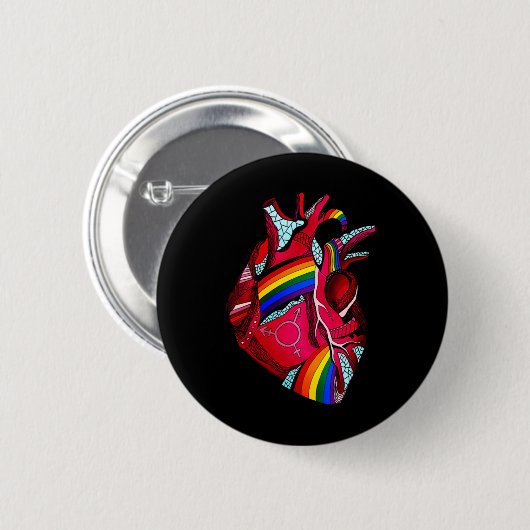Liebe Hope Kindness Equality Inklusion Diversity P Button (Vorne & Hinten)