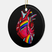 Liebe Hope Kindness Equality Inklusion Diversity P Keramik Ornament (Links)