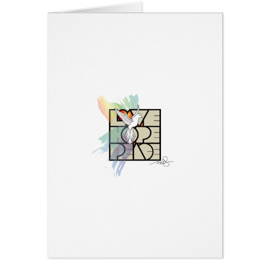 Liebe Hope Peace Dove (Vorne)