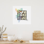 Liebe Hope Peace Dove Poster (Küche)