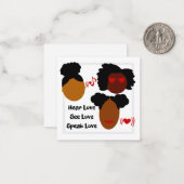 Liebe hören, Liebe sehen, Liebe-Flachkarte spreche Mitteilungskarte (Vorderseite/Rückseite Beispiel)