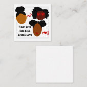 Liebe hören, Liebe sehen, Liebe-Flachkarte spreche Mitteilungskarte (Vorne/Hinten)