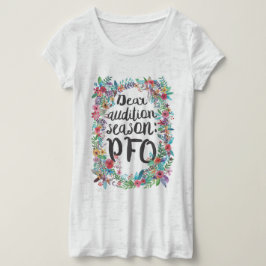 Liebe Hörprobenjahreszeit: PFO BlumenShirt T-Shirt
